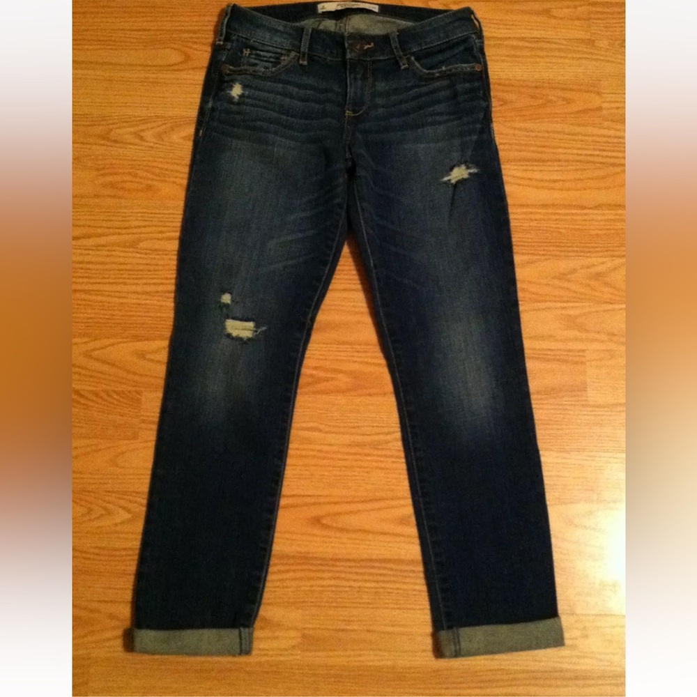 NWOT Women’s Abercrombie & Fitch Denim Capri Cropped Jeans Size 0